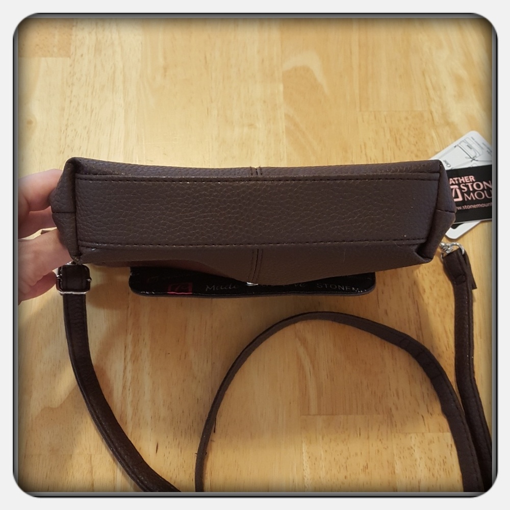 NWT Stone Mountain Brown East West 3 In 1 Purse - Picture 4 of 7